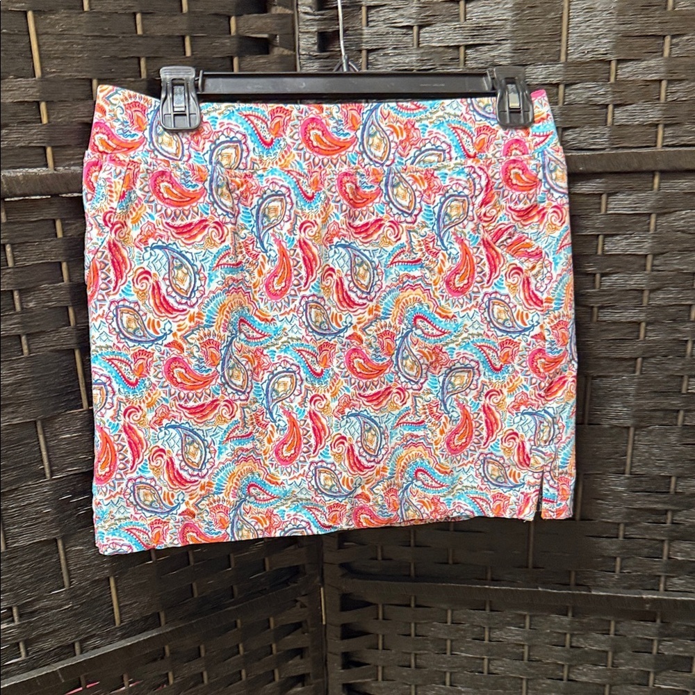 Crown & Ivy Vibrant Paisley Mini Skort